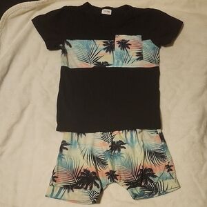 Tropical Palm Kids Pajama Set